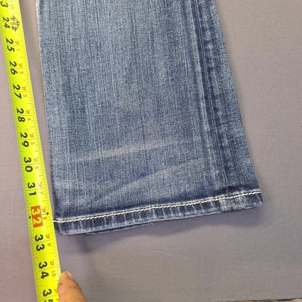 Miss Me Signature Bootcut Jeans Medium Wash Sequin Embroidered JP7765B Size 30